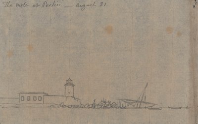 Portici'deki Köstebek, 31 Ağustos by John Robert Cozens