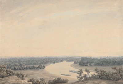 Richmond Hill'den Thames Nehri Güneybatıya Bakıyor by John Robert Cozens