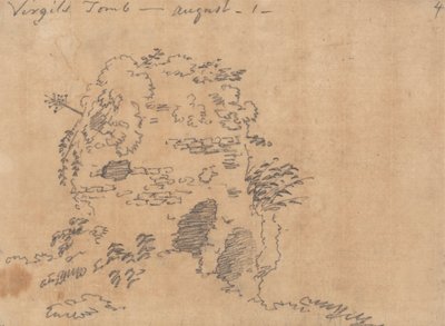 Virgil'in Mezarı, 1 Ağustos by John Robert Cozens