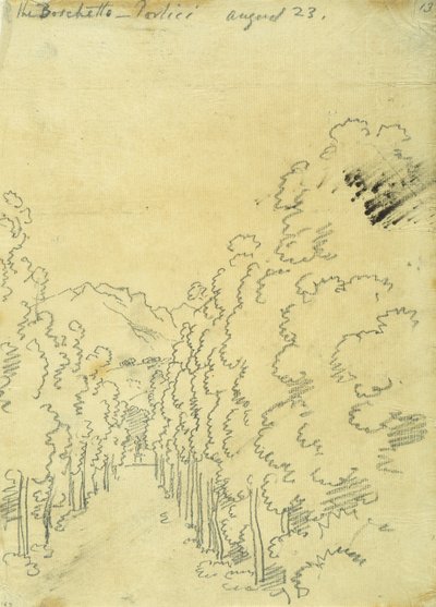 Woodland, bir izleme albümünden by John Robert Cozens