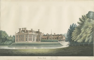 Hilton Hall: suluboya resim, nd [19. yüzyıl] by John Robert Fernyhough