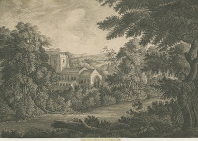 Lichfield - Aziz Çad Kilisesi: kalem ve mürekkeple çizim by John Robert Fernyhough