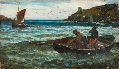 Balıkçılar (tuval üzerine yağlı boya) by John Robertson Reid