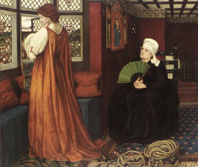 Raphael öncesi resimler: Juliet ve Hemşiresi (Juliette et sa nourrice) par Stanhope (Spencer-Stanhope), John Roddam (1829-1908). Tuval üzerine yağlıboya by John Roddam Spencer Stanhope