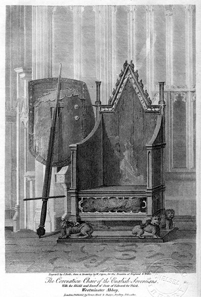 İngiliz hükümdarlarının taç giyme töreni başkanı, Westminster Abbey, Londra, 1810. by John Roffe