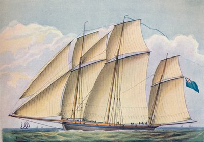 Silahlı Lugger, Tüm Yelken Seti ile Yakın Çekilmiş, 1825 by John Rogers