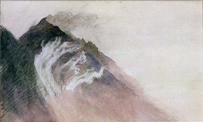 Chamonix, Mont Blanc (kağıt üzerinde wc) by John Ruskin