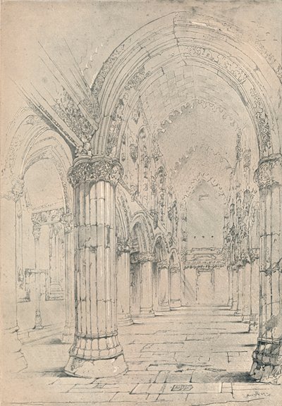 Roslin Şapeli, 1838 by John Ruskin