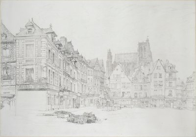 Pazar Yeri Detay Çalışması, Abbeville, Eylül - Ekim 1868 by John Ruskin