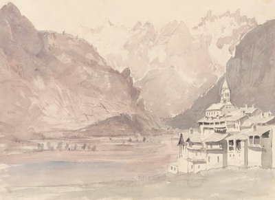 İsviçre Dağ Manzarası by John Ruskin