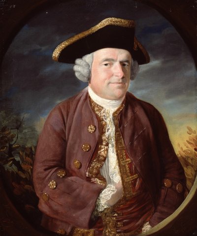 Tricorn Şapkalı Bir Adamın Portresi, 1767. by John Russell