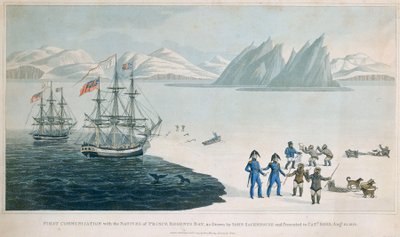 Prens Regents Körfezi Yerlileri ile ilk iletişim by John Sackhouse