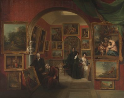 İngiliz Enstitüsü Galerisinin İçi by John Scarlett Davis