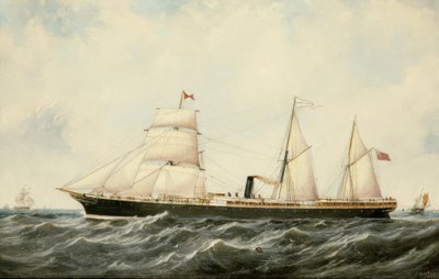 John Scott, Vapur Arratoon Apcar / Boyalı, 1873 by John Scott