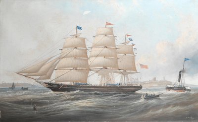 Utinia gemisi Tynemouth açıklarında by John Scott