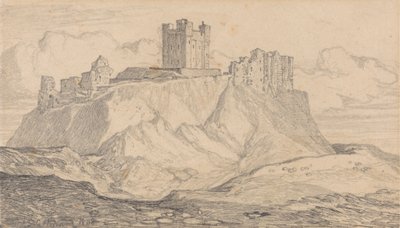 Bamborough Kalesi, Northumberland by John Sell Cotman