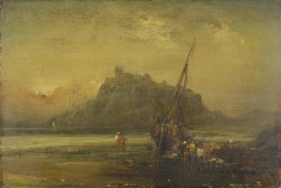 Sahil Sahnesi (kağıt üzerine yağlı boya) by John Sell Cotman
