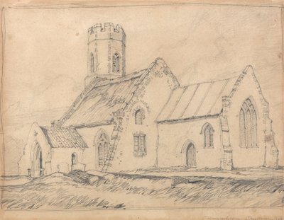 Güneydoğudan Brampton Kilisesi, Norfolk by John Sell Cotman