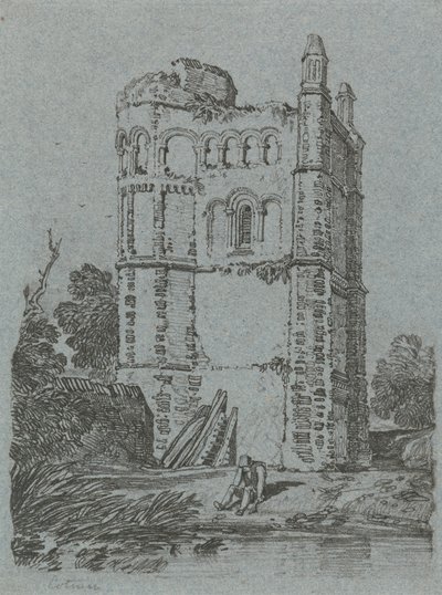 Brandsby Kulesi, Yorkshire by John Sell Cotman
