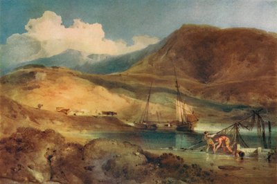 Barmouth Sands'ten Cader İdris, c19. yüzyıl by John Sell Cotman