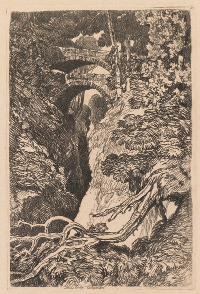 Şeytan Köprüsü, Cardiganshire by John Sell Cotman