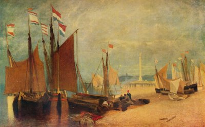 Yarmouth açıklarında Hollandalı Tekneler, Savaş Sırasında Ödüller, c1823 1934 by John Sell Cotman