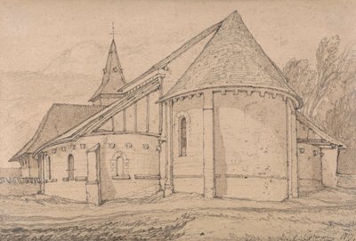 Rouen, Normandiya'daki St. Paul Abbey Kilisesi'nin Doğu Yakası by John Sell Cotman