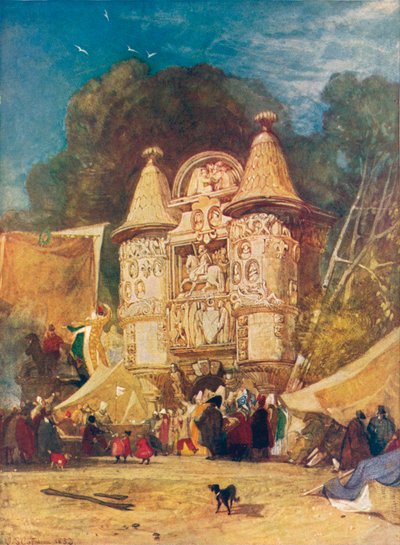 Abbey Aumale Geçidi, Normandiya, 1832 by John Sell Cotman