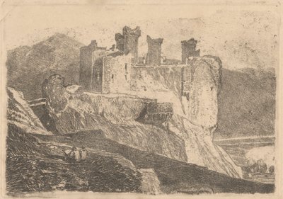Harlech Kalesi by John Sell Cotman