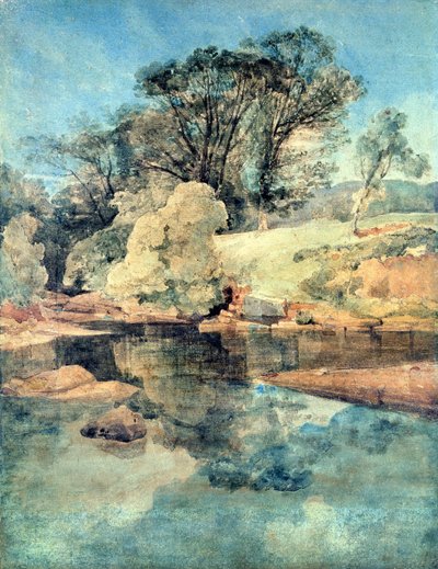Cehennem Kazanı (kalem ve mürekkep ve kağıt üzerine sulu boya) by John Sell Cotman