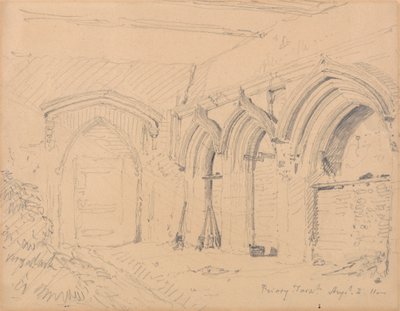 Yarmouth Manastırı Harabelerinin İçi by John Sell Cotman