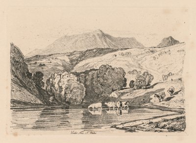 Çalışmalar Kitabı: Plaka 15, Cader İris, Kuzey Galler, 1838 by John Sell Cotman