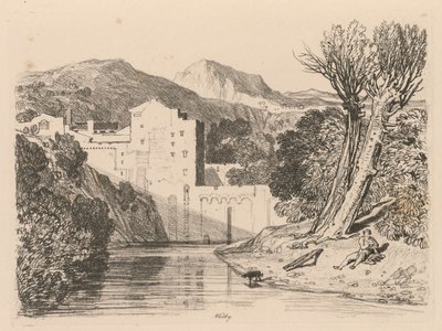 Liber Studiorum: Levha 22, Whitby, 1838 by John Sell Cotman