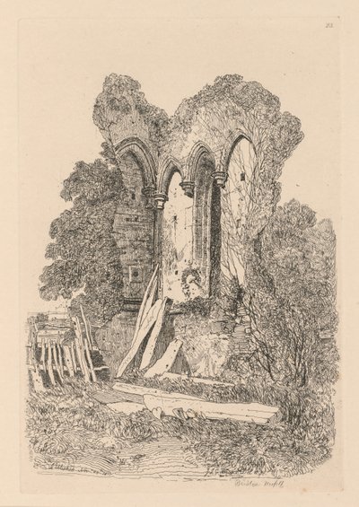 Liber Studiorum: Levha 23, Beeston, Norfolk Harabeleri: Hayır 3 by John Sell Cotman