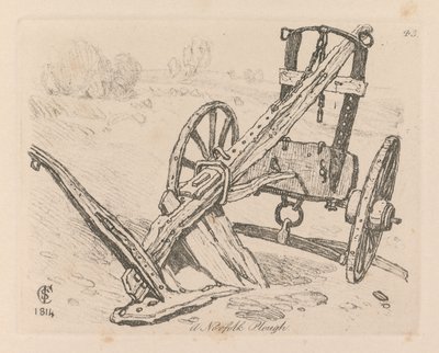 Çalışmalar Kitabı: Levha 43, Bir Norfolk Pulluğu by John Sell Cotman