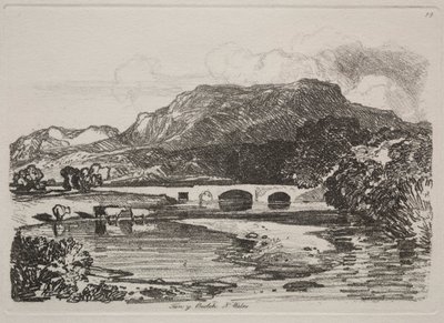 Çalışmalar Kitabı: Tan y Beolch, Kuzey Galler, 1838 by John Sell Cotman