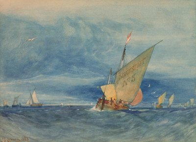 Lowestoft Off: Fresh Breeze by John Sell Cotman
