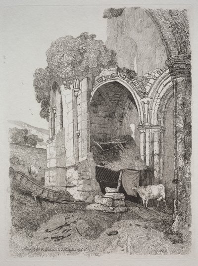 Rievaulx Manastırı, Yorkshire by John Sell Cotman