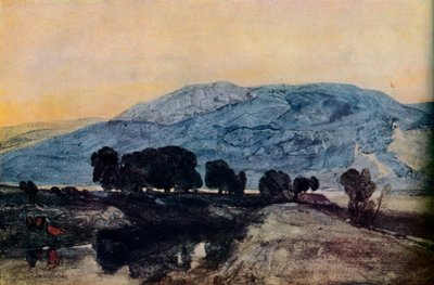 Kayalık Manzara, Gün Batımı, c19th Century by John Sell Cotman