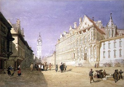 Hotel de Ville, Gent by John Sell Cotman