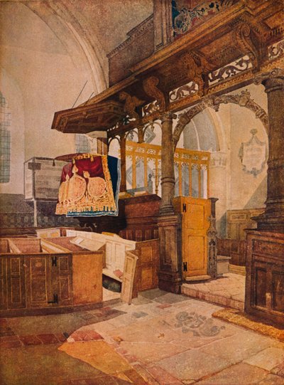 Trentham Kilisesi, c1810 by John Sell Cotman
