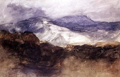 Galler Dağları (kağıt üzerine sulu boya) by John Sell Cotman