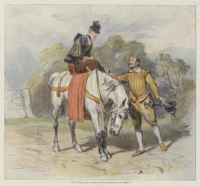 Denise'in Kalbi (chromolitho) by John Seymour Lucas