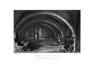 Antik Crypt, Southwark, 1830. by John Shury