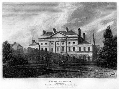 Lansdowne Evi, Westminster, Londra, 1815. by John Shury
