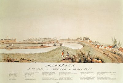 Manitoba, Hudson Bay Company Ticaret İstasyonunu Gösteriyor, 1871 by John Simpson