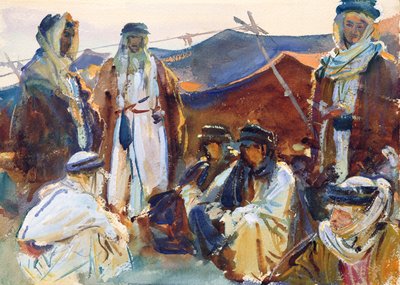 Bedevi Kampı, 1905-06 (kağıt üzerinde wc) by John Singer Sargent