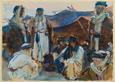 Bedevi Kampı, c.1905-06 (kağıt üzerinde wc) by John Singer Sargent