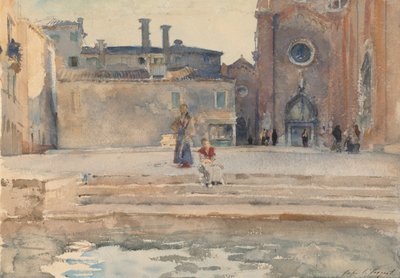 Campo dei Frari, Venedik, c. 1880. by John Singer Sargent