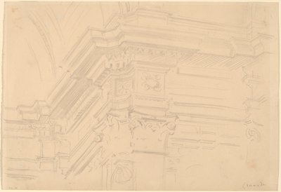 Kraliyet Şapel Entablature, Granada, 1912. by John Singer Sargent
